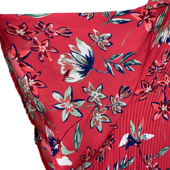 Only Necessities Blouse Top Short Sleeve Pink Floral Women’s 34/36 4X - Picture 5 of 10